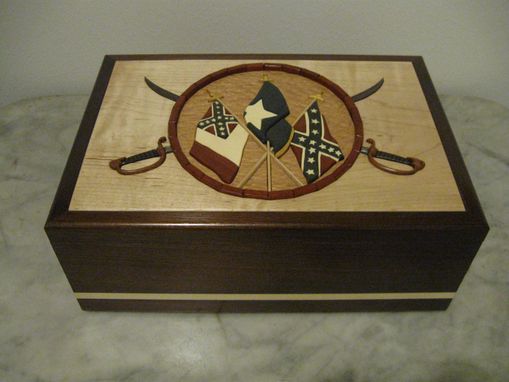 Custom Made Trinket Box With Custom Intarsia