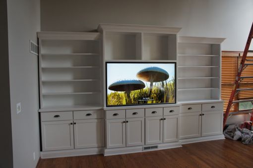 Custom Made Solid Wood Entertainment Center