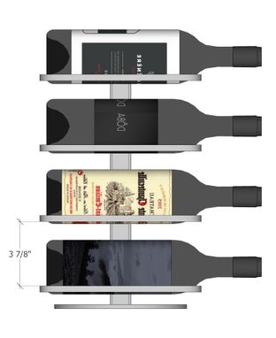 Custom Made Wine Display - Countertop Series / 8 Bottle Countertop Pillar