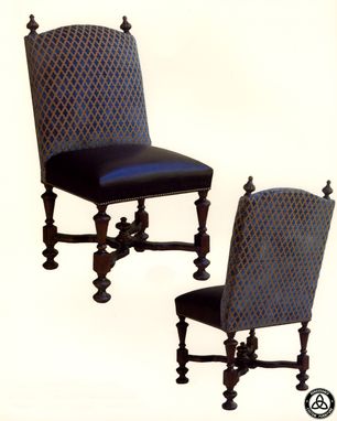 Custom Made #1301 Hand Carved Dining Chairs