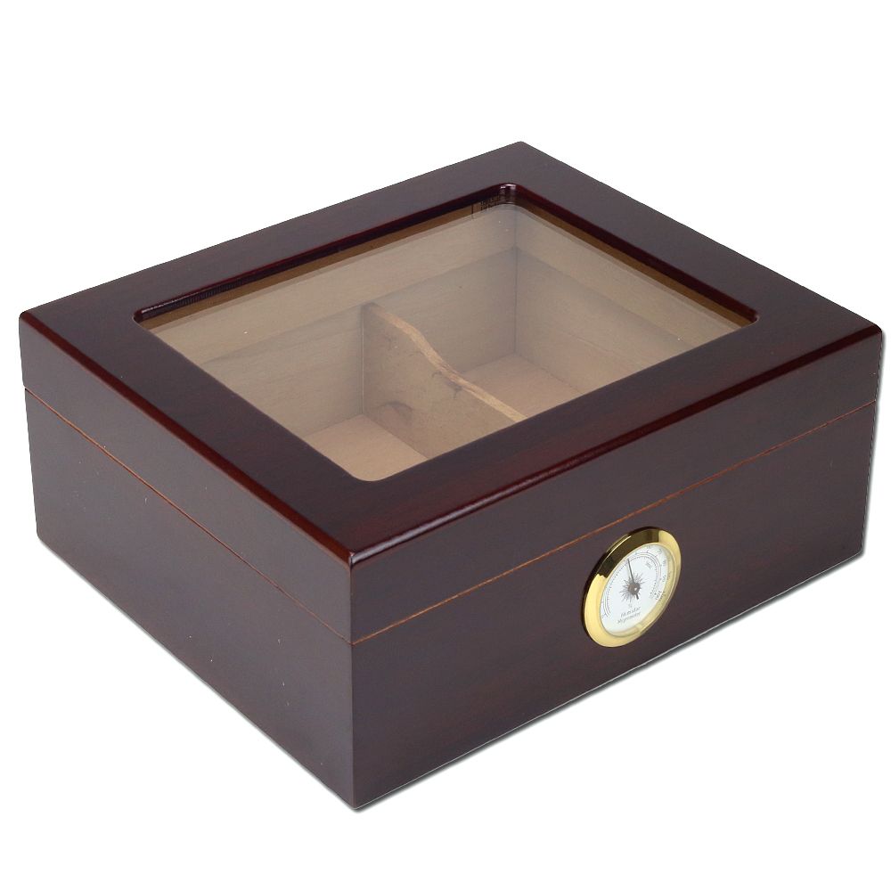 Hand Made Protege Glass Top 25-50 Cigar Humidor by Torched Products ...