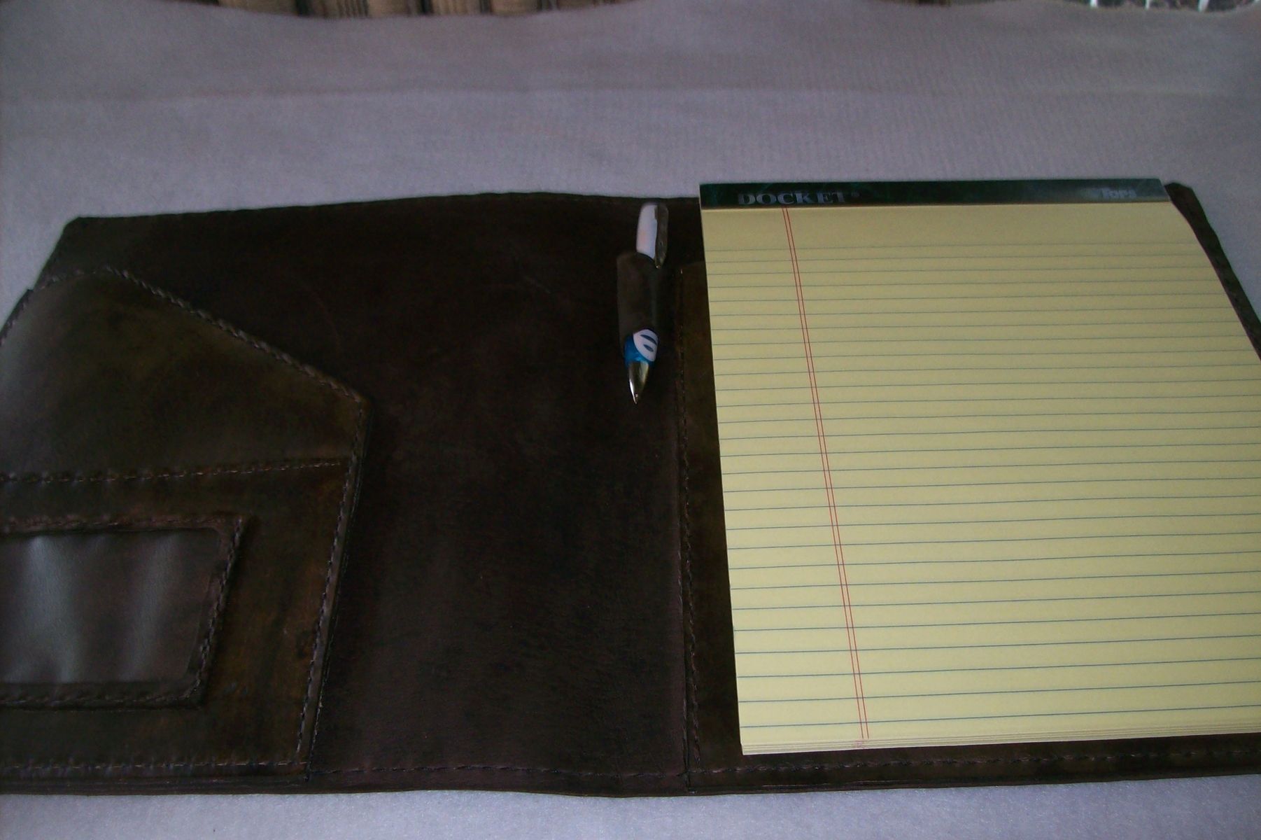 Buy Handmade Leather Portfolio, made to order from Kerry's Custom