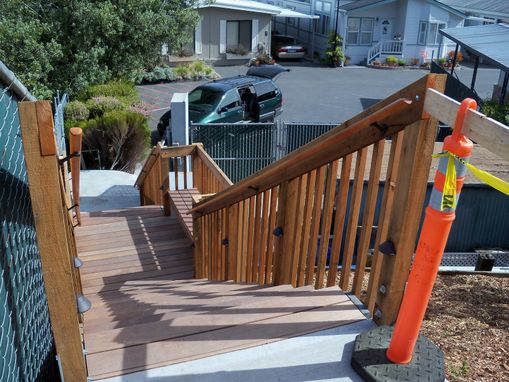 Custom Made Exterior Staircase - Pacific Grove, Ca.