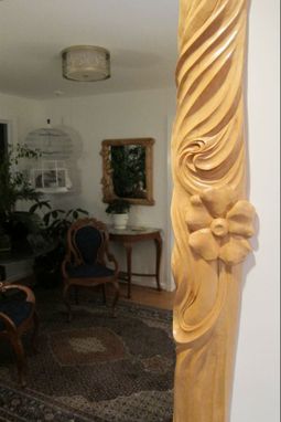 Custom Made Carved Art Nouveau Entry Surrround
