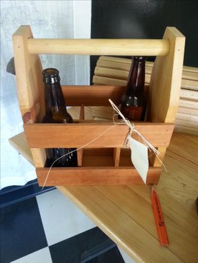 Custom Made Cedar Six Pack Beer Holder