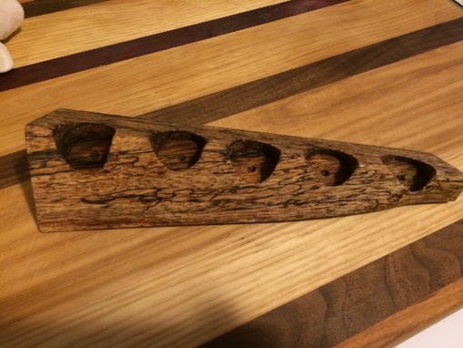 Custom Made Exotic Hardwood Essential Oils Triangular Display