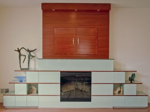Custom Made Fireplace Media Unit