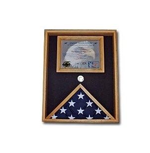 Custom Made Military Flag And Certificate Case