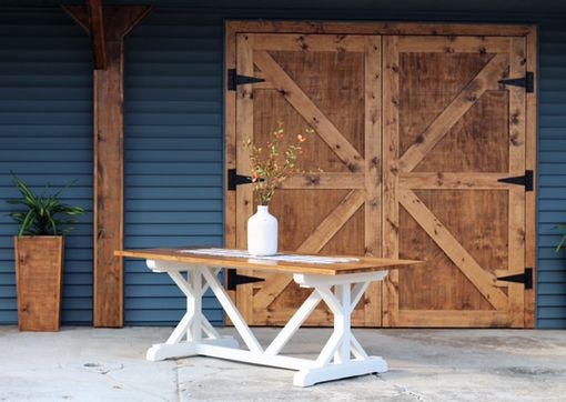 Custom Made Trestle Dining Table