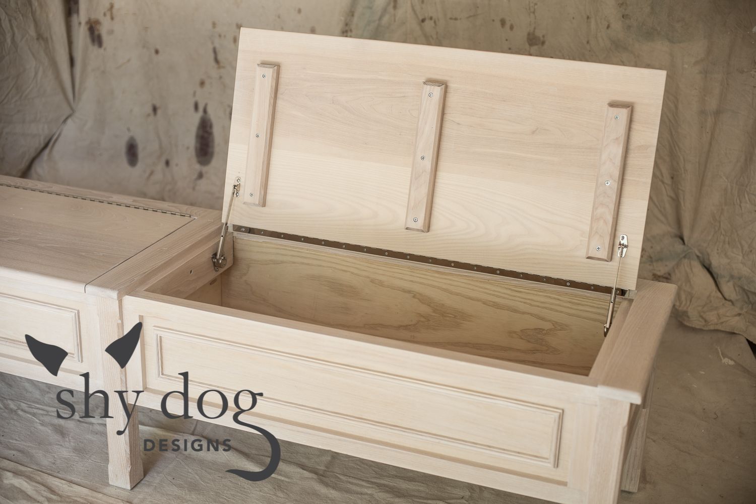 Custom Storage And Seating Dining Bench by shy dog designs