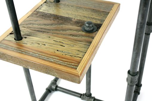 Custom Made 'Galvy' Industrial Side Tables // Reclaimed Wood Nightstands