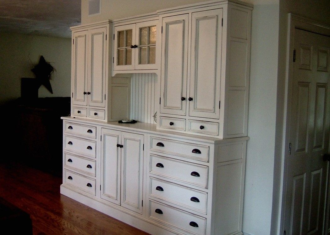 Handmade White Kitchen Hutch by Blackington Furniture ...