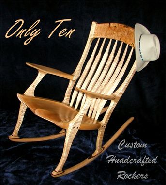 Custom Made Available Now Tiger Maple Rocker