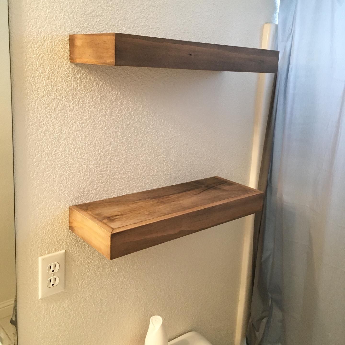 Buy Hand Made Modern Rustic Floating Shelves, made to order from EdWood
