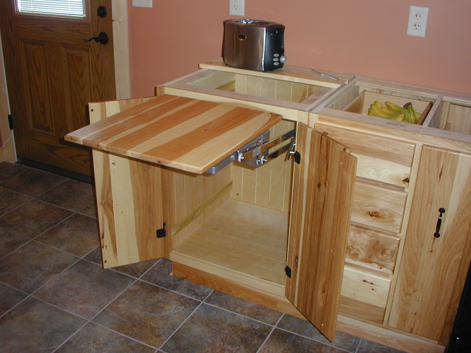 Custom Made Hickory Kitchen And Utility Cabinets by The Plane Edge, LLC ...