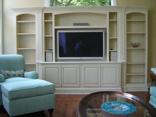 Custom Made Media Unit For A Wide-Screen Tv