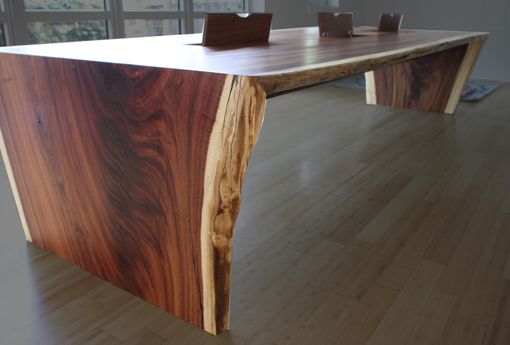 Custom Made Modern Conference Table Live Edge
