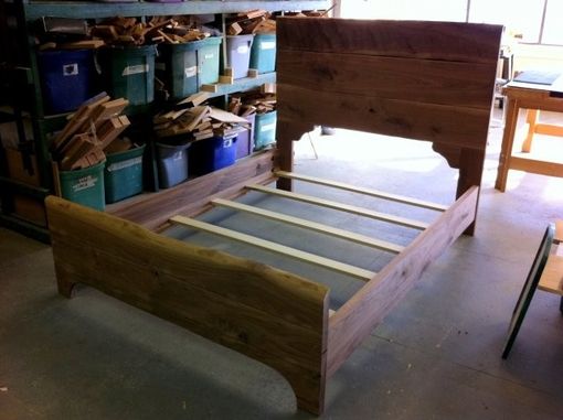 Custom Made Solid Walnut Queen-Sized Bed