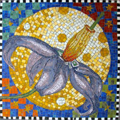 Custom Made Glass Mosaic Flower