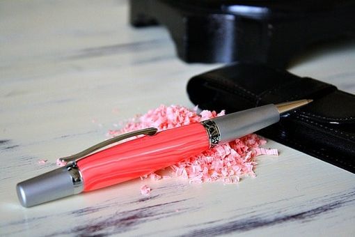 Custom Made Coral Trustone Pen