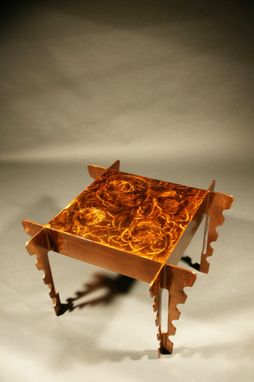 Custom Made Handmade Polished Steel Table // (Min. Shipping $405+)