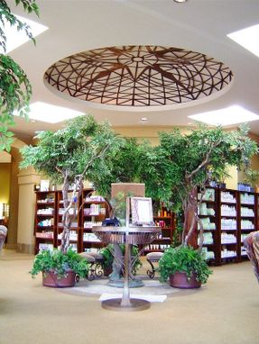 Custom Made 12' Diameter Ceiling Dome With Computer Hostess Stand