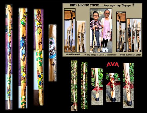 Custom Made Child, Kids, Hiking Stick, Walking Stick, Personalized