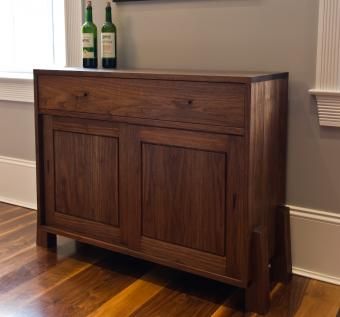 Custom Made Buttressed Wine Cabinet