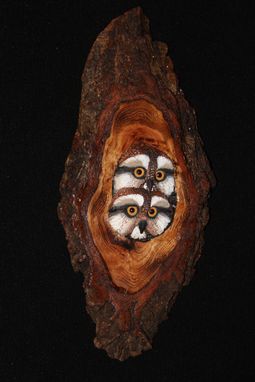 Custom Made Wood Owl Wall Sculpture