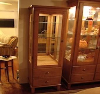 Handmade Maple Curio Cabinets By Codner S Custom Creations Maple Curio Cabinets