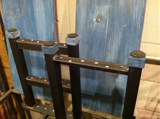 Custom Made Reclaimed Wood Storage Bench.