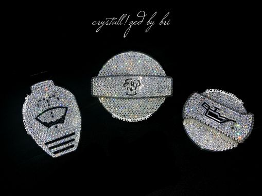 Custom Made Engine Caps Crystallized Car Bling Genuine European Crystals Bedazzled
