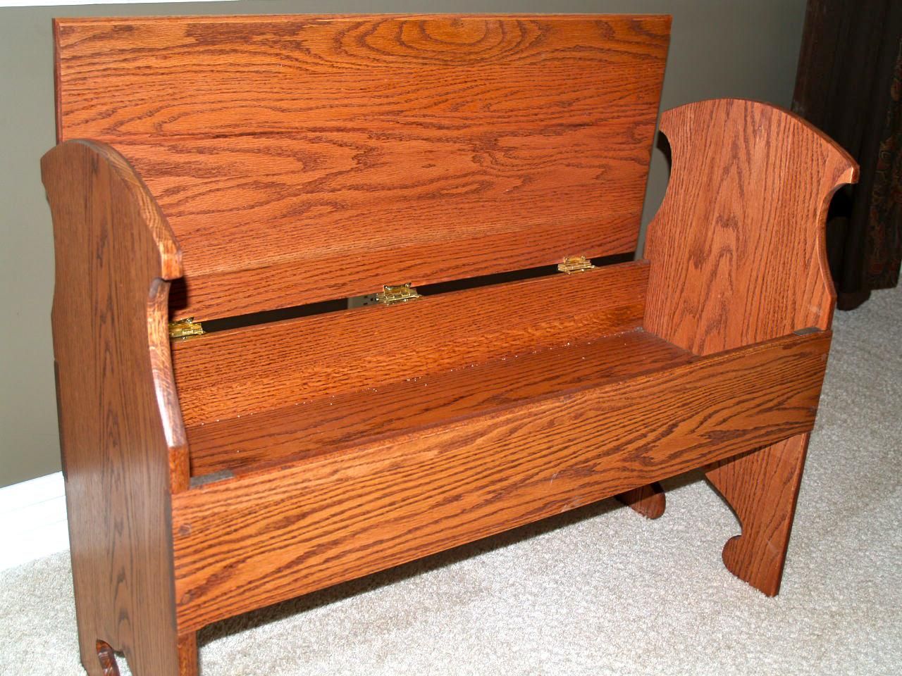 Custom Made Mission Style Hallway Bench by Cannon Custom Woodworking