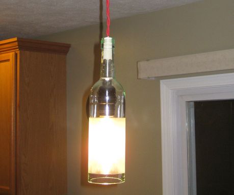 Custom Made Wine Bottle Pendant Light