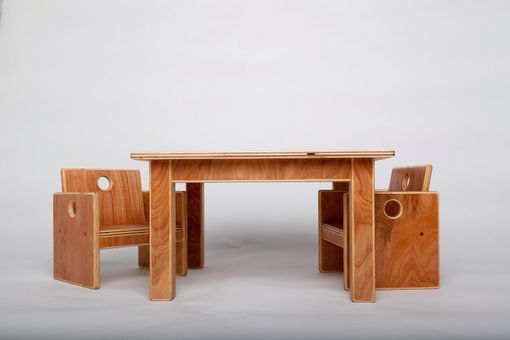 Custom Made Wooden Infant Weaning Table And Chair Set