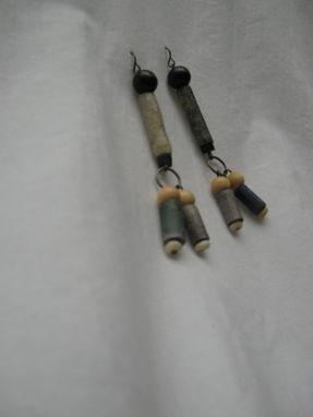Custom Made Paper Bead Earrings