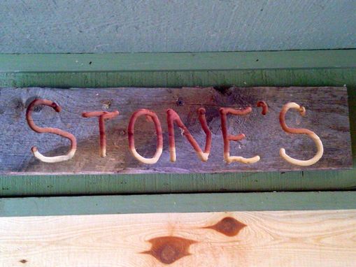 Custom Made Custom Sign In Repurposed Barn Wood