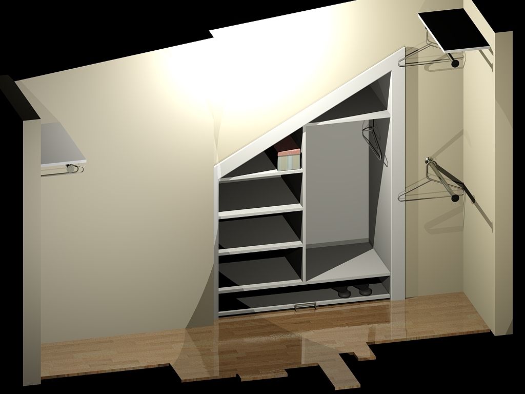 Hand Crafted Odd Shape Custom Closet by SteelDesign