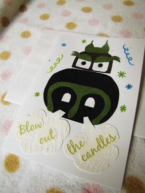 Custom Made Handmade 5x7 Ooak Happy Birthday Cards With Envelope