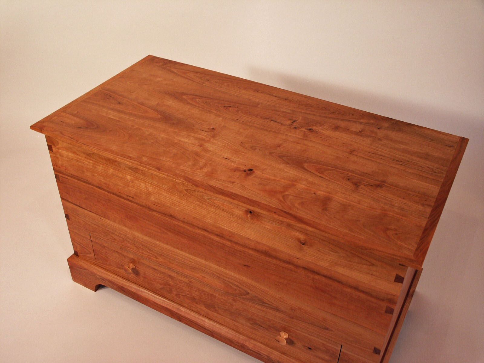 Custom Made Shaker Cherry Blanket Chest by White Sands Custom Woodworking