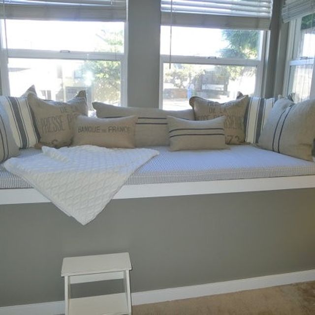 Custom Made Window Seat Cushion And Pillow Project By Hearth Custom Made Window Seat Cushion And Pillow Project By Hearth Home Custommade