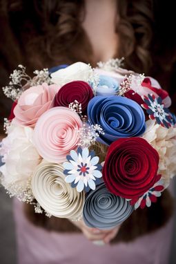 Custom Made Wedding Bouquet Of Paper Flowers