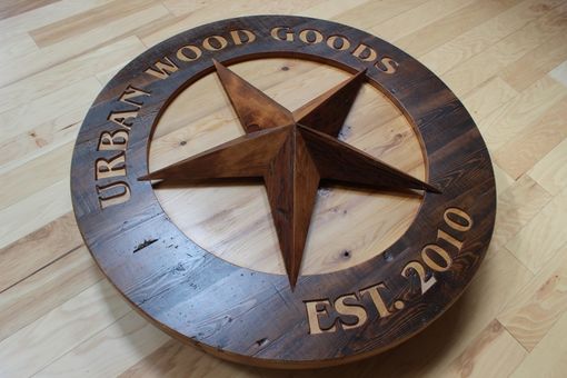 Custom Made Custom Carved Wood Signs | Barn Star | Reclaimed Wood Signs | Business Signs | Home Signs