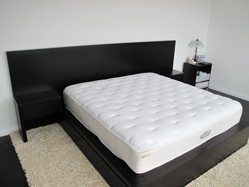 Custom Made Modern Espresso Bed With Storage