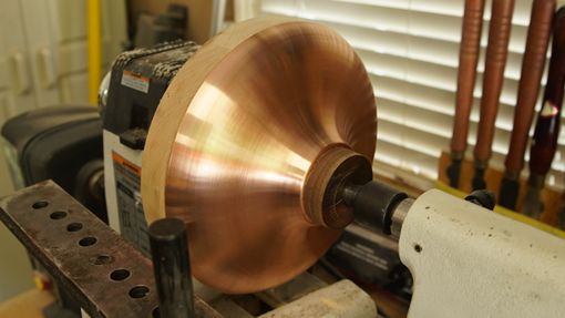 Custom Made Hand Spun Copper Pendant Light