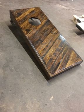 Custom Made Pallet Wood Cornhole Game Table
