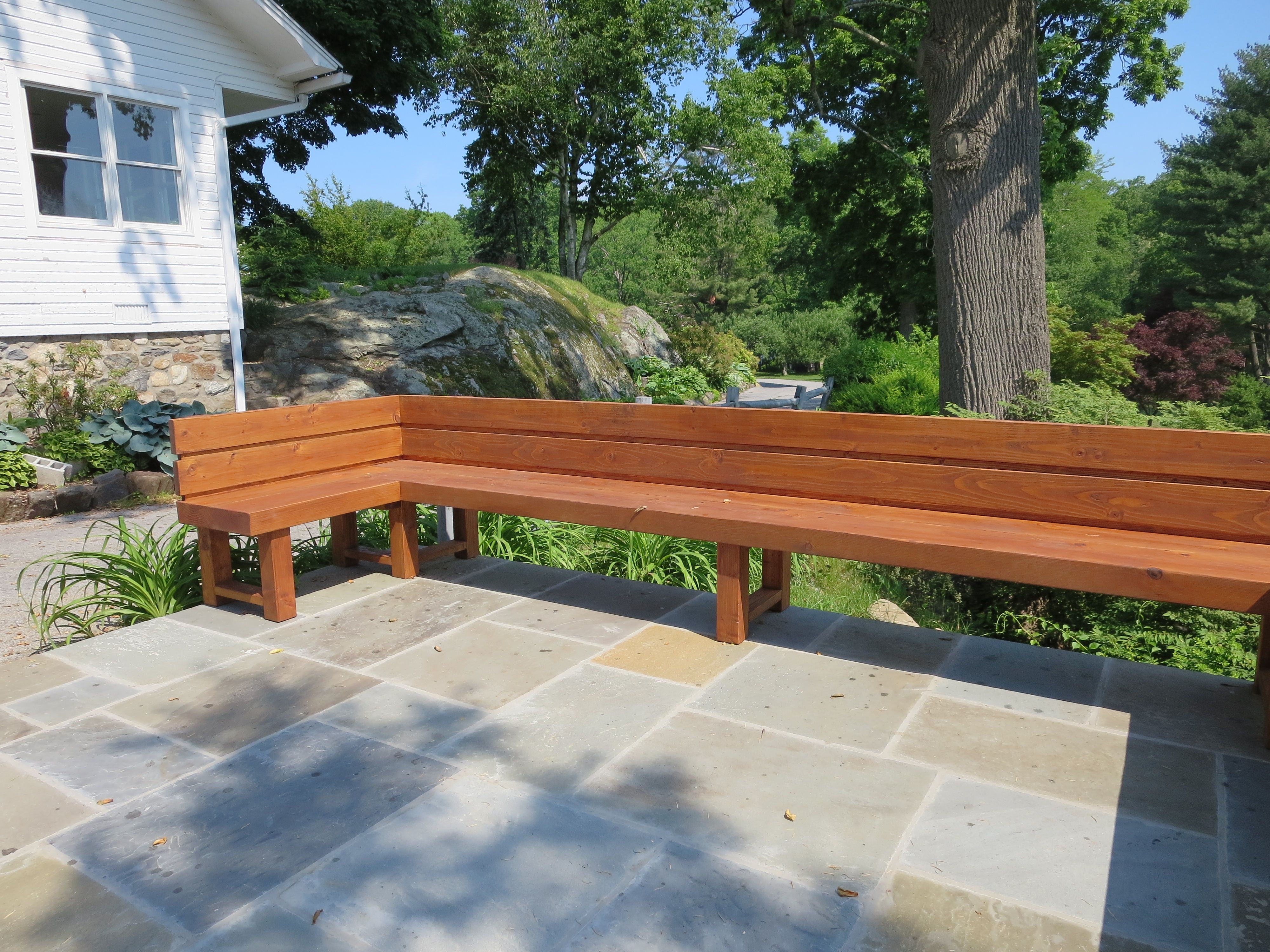 Hand Made Outdoor Bench by Dan Fabian Custom Furniture
