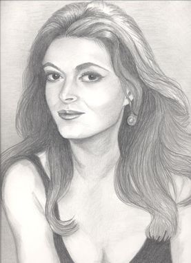 Custom Made "My Beautiful Mother" Graphite Pencil Portrait