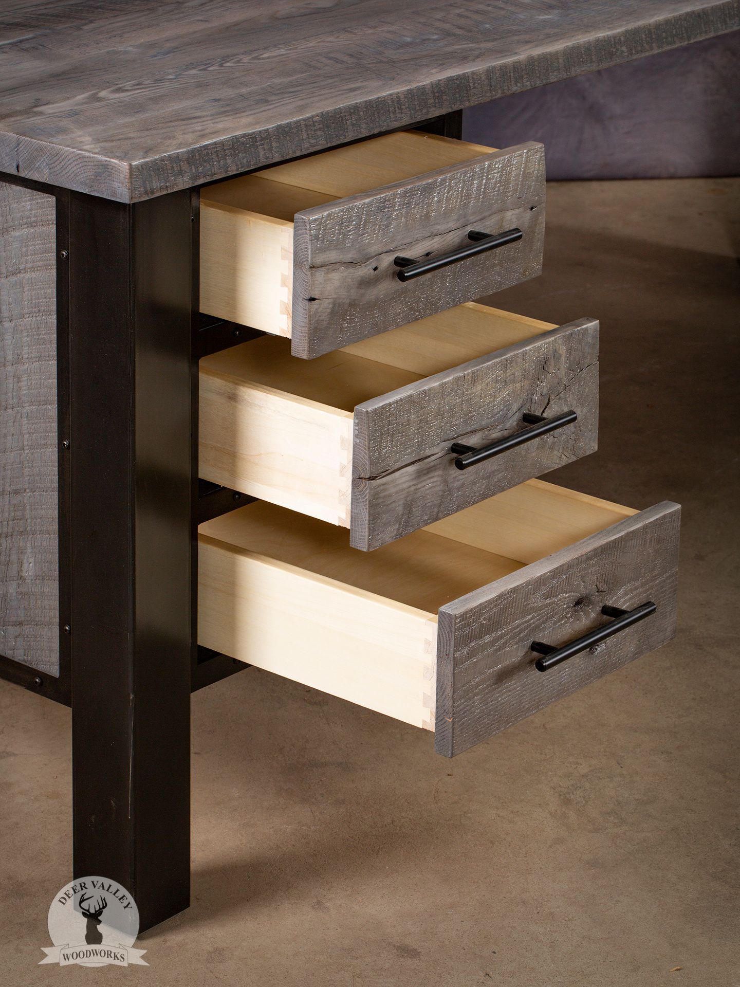 Buy Custom Made Barnwood L Shaped Desk, Reclaimed Wood Corner Desk