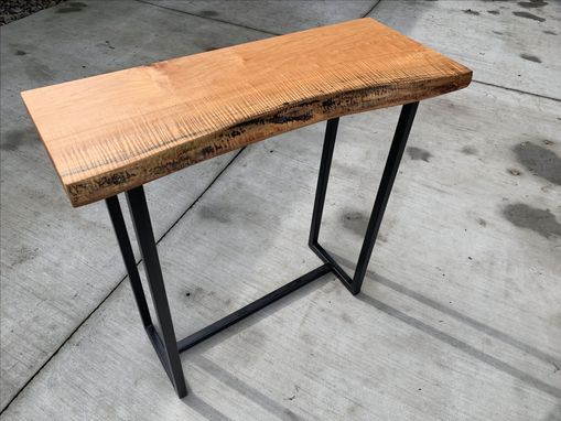 Custom Made Live Edge Maple Console Table